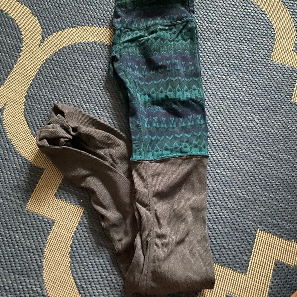Alo dual fabric leggings